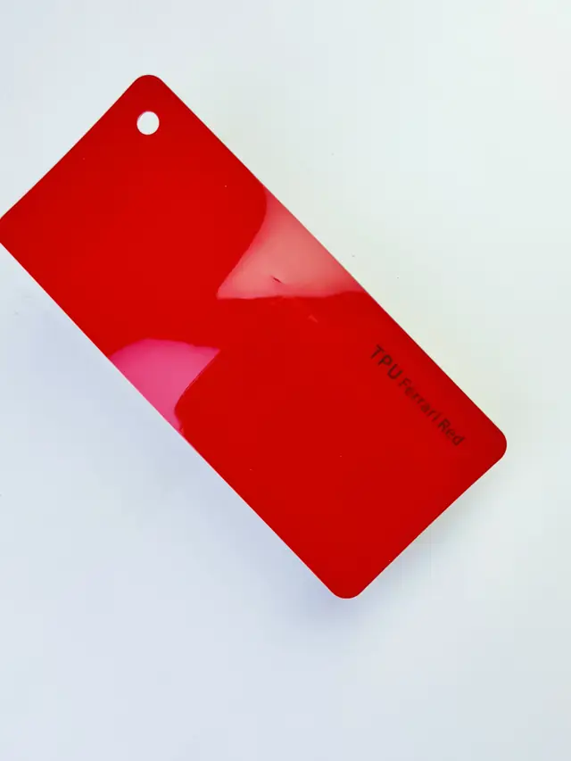 Ferrari Red colour PPF swatch